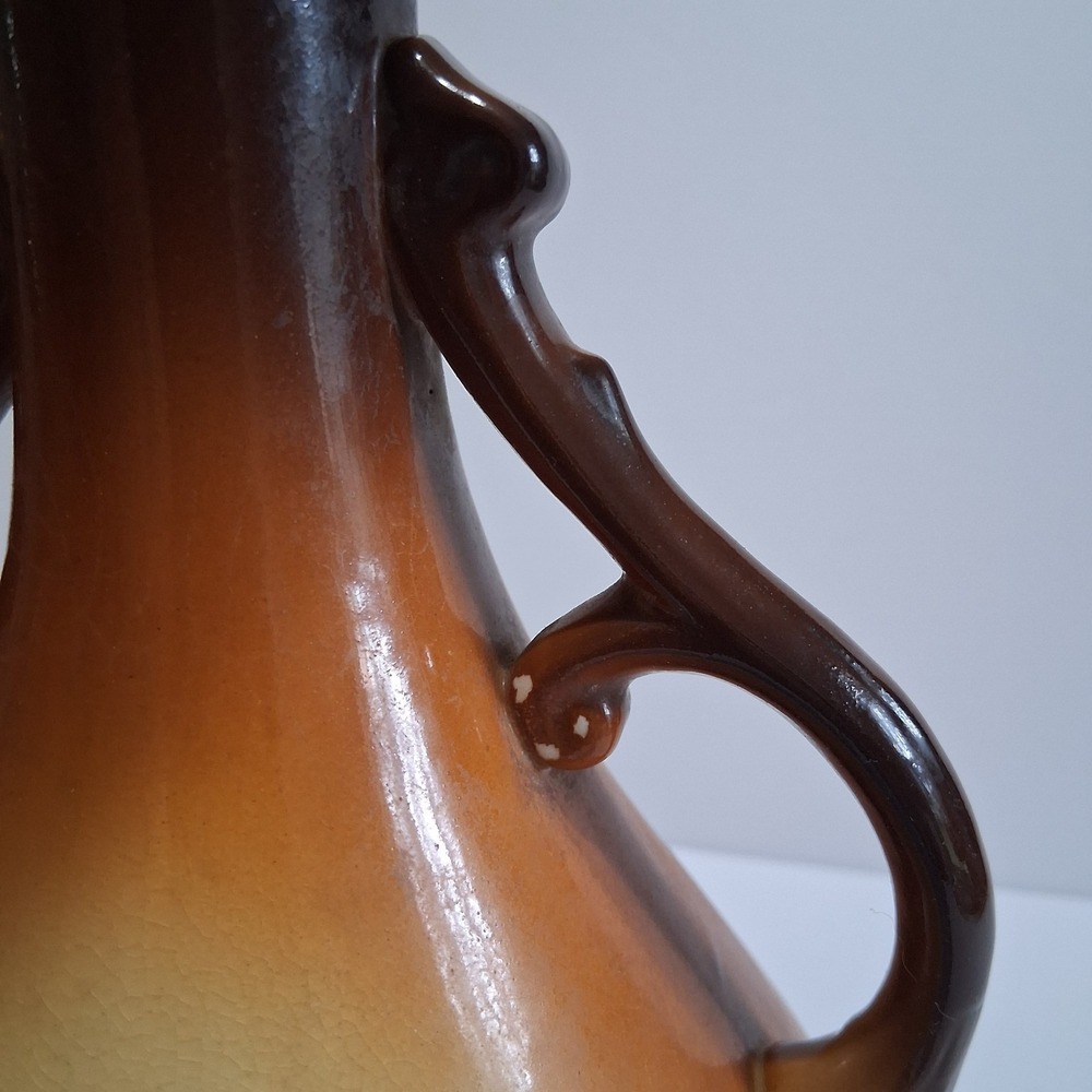 Antique USONA Goodwin Pottery Art‎ Double Handled Victorian Portrait Vase - Picture 5 of 9